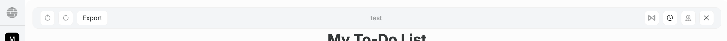 Document Toolbar