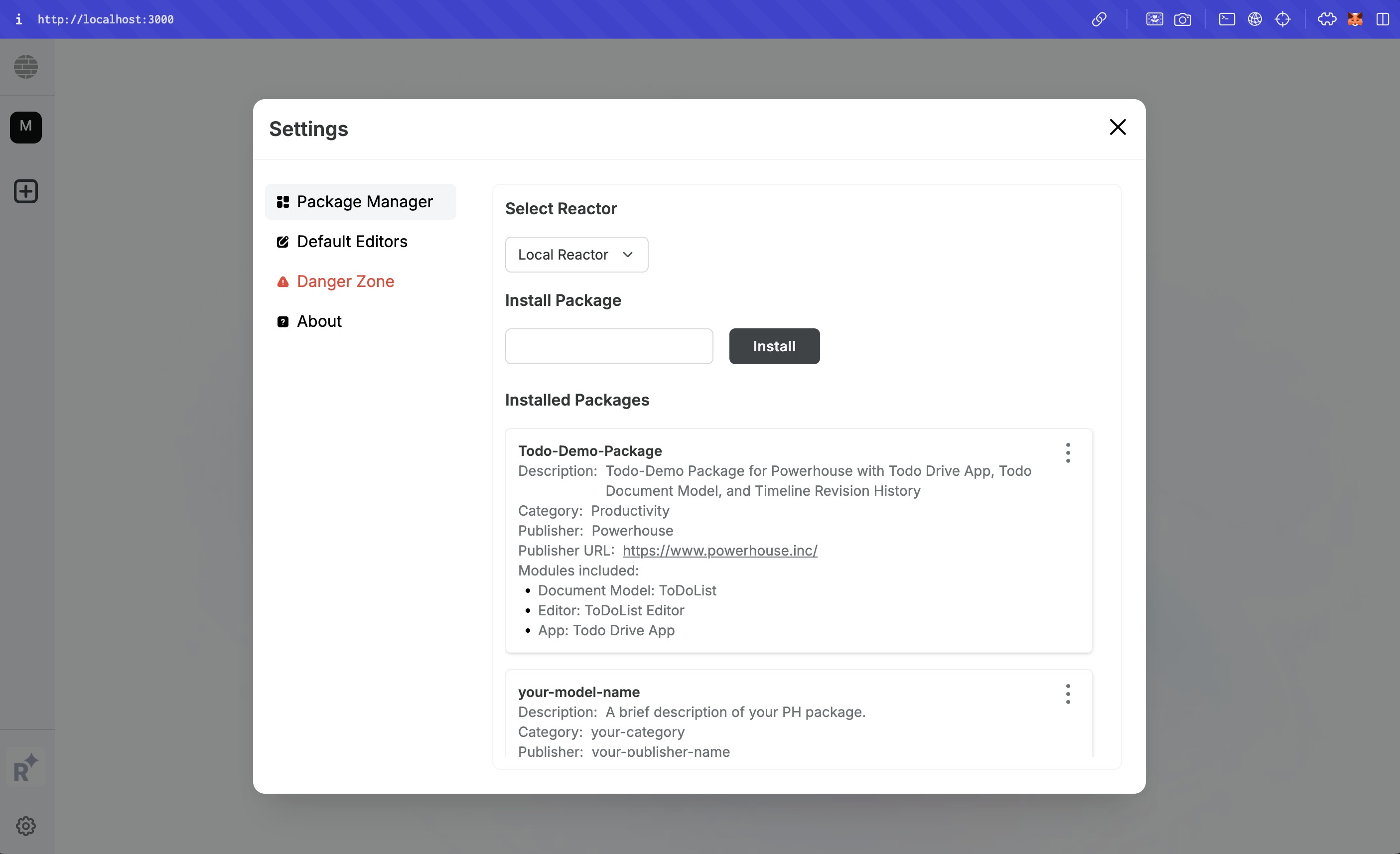 Package Manager