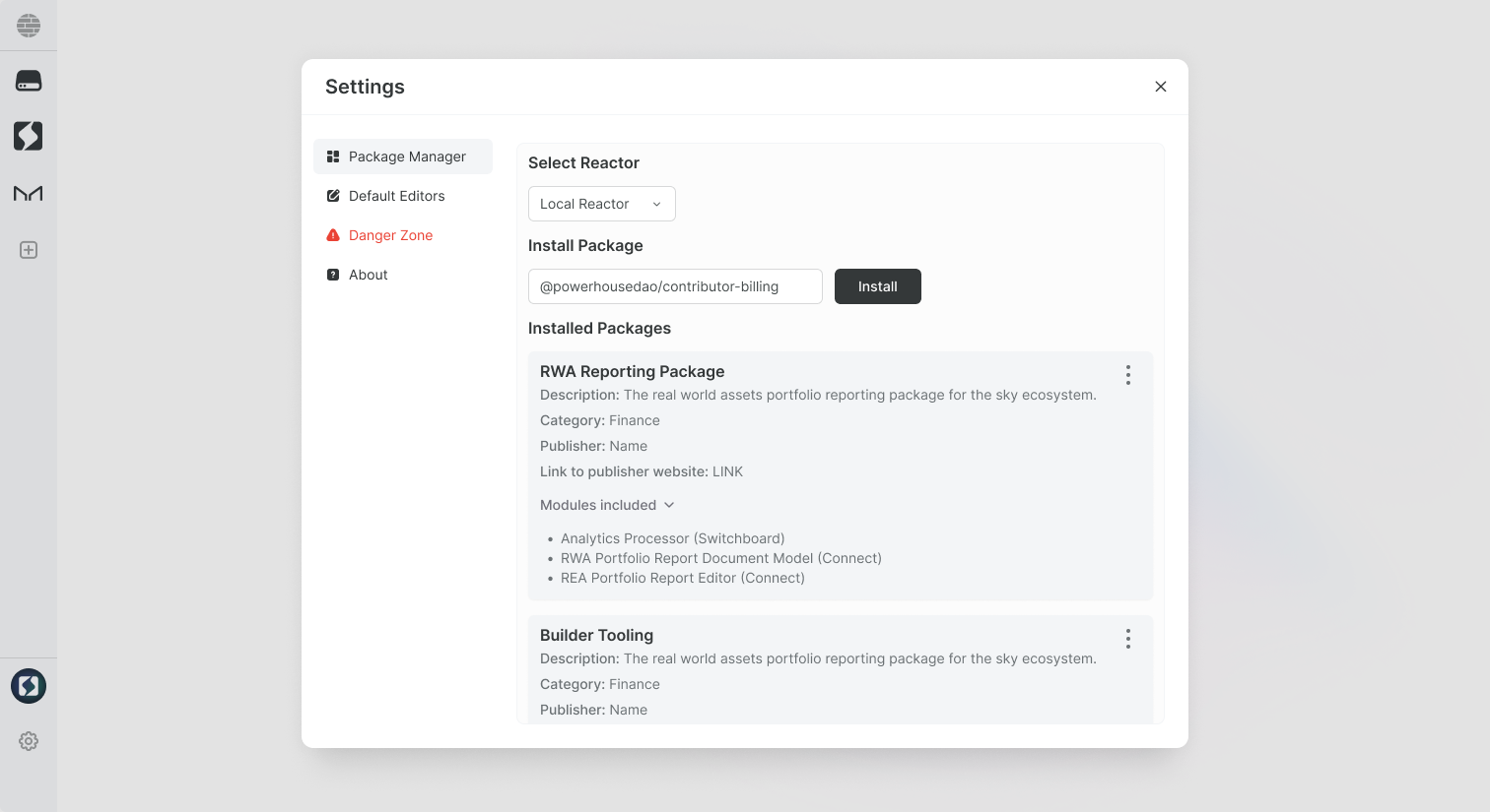 package manager